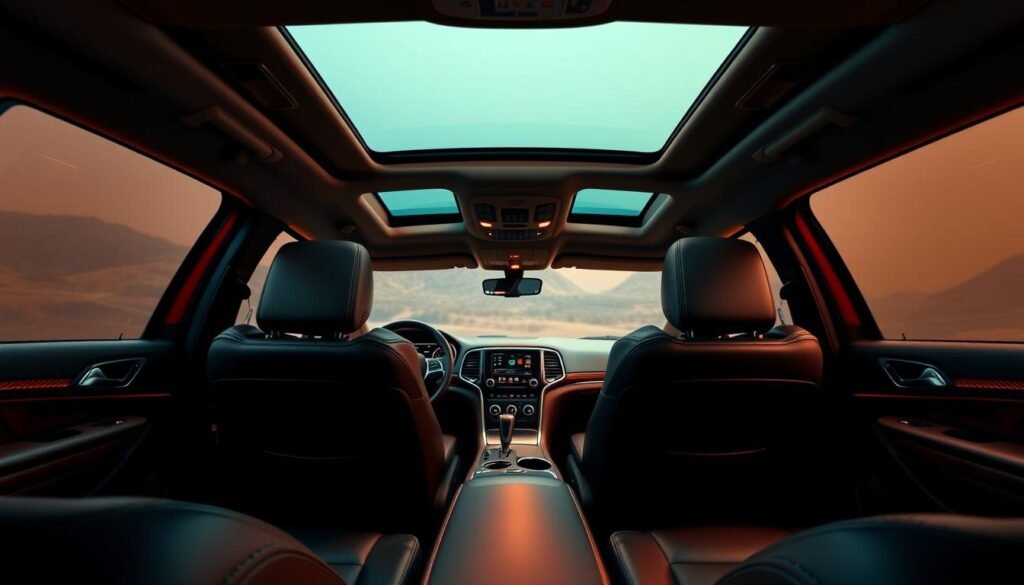 luxury SUV interior