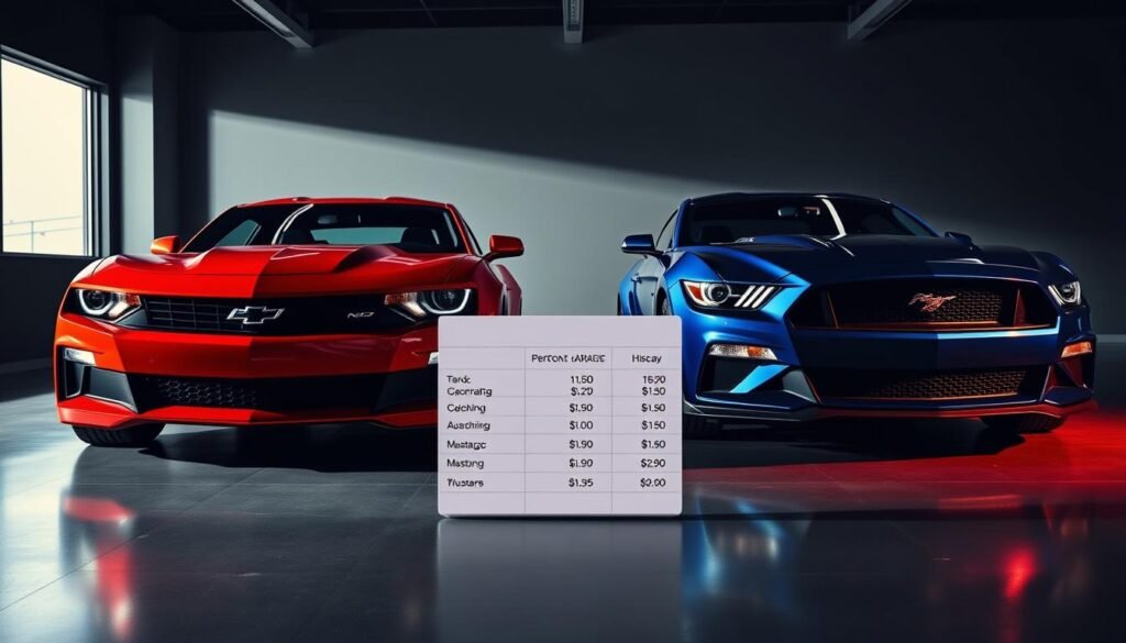 muscle car prices comparison