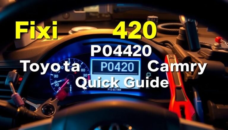 p0420 code toyota camry