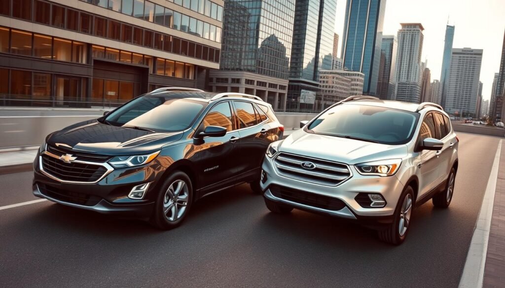 performance comparison of Chevy Equinox and Ford Escape
