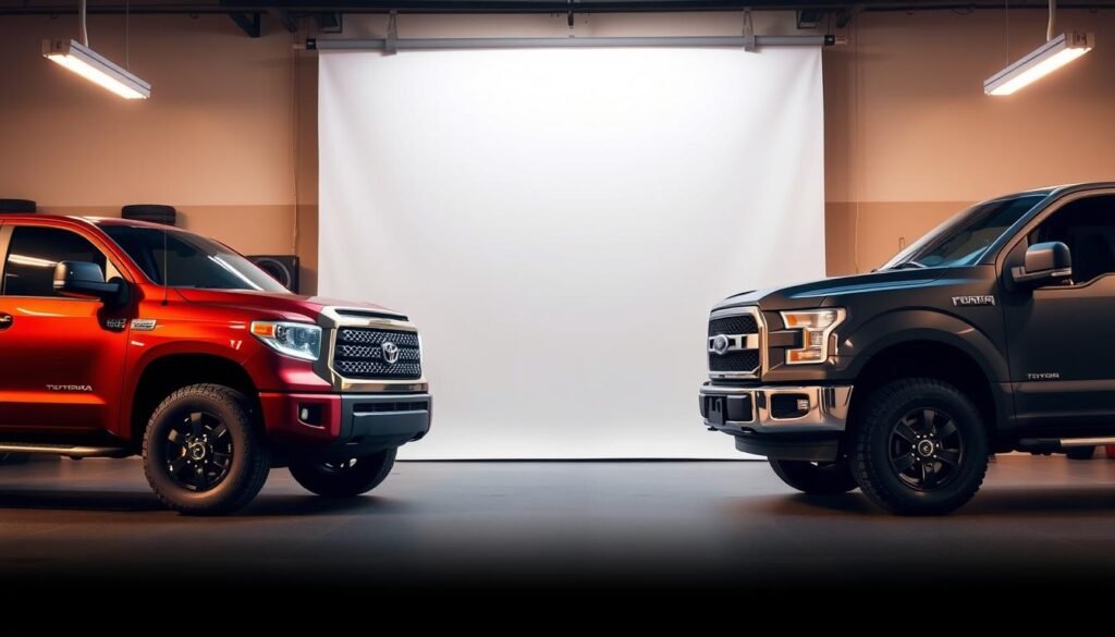performance comparison of Toyota Tundra and Ford F150