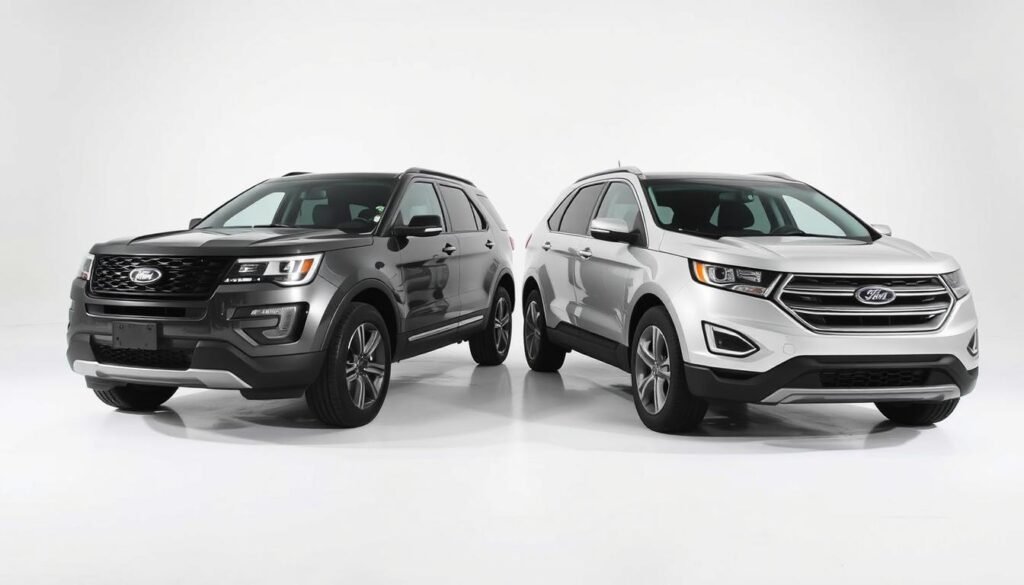 performance differences between Ford Explorer and Ford Edge