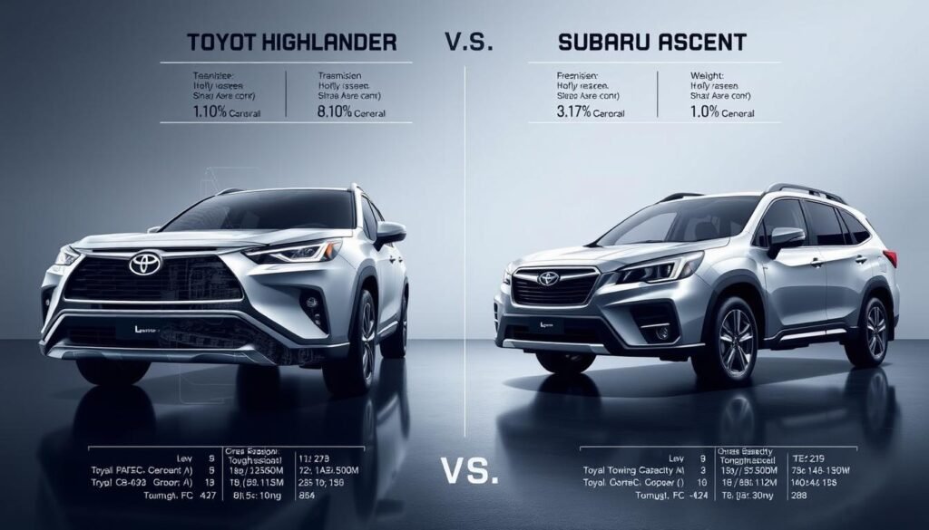 performance specifications of Highlander and Ascent