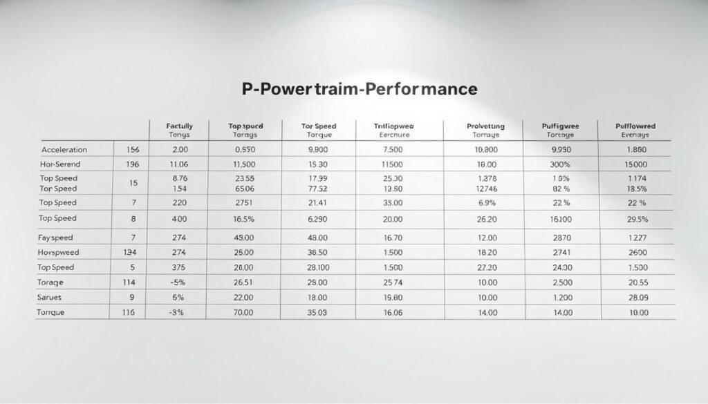 powertrain performance driving dynamics table