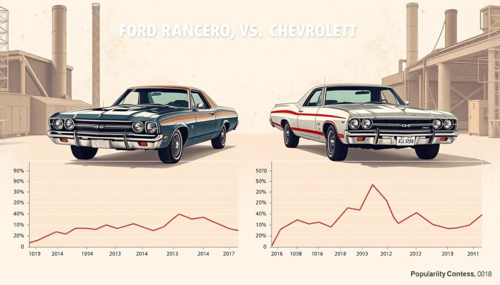 sales figures ford ranchero and sales figures chevrolet el camino