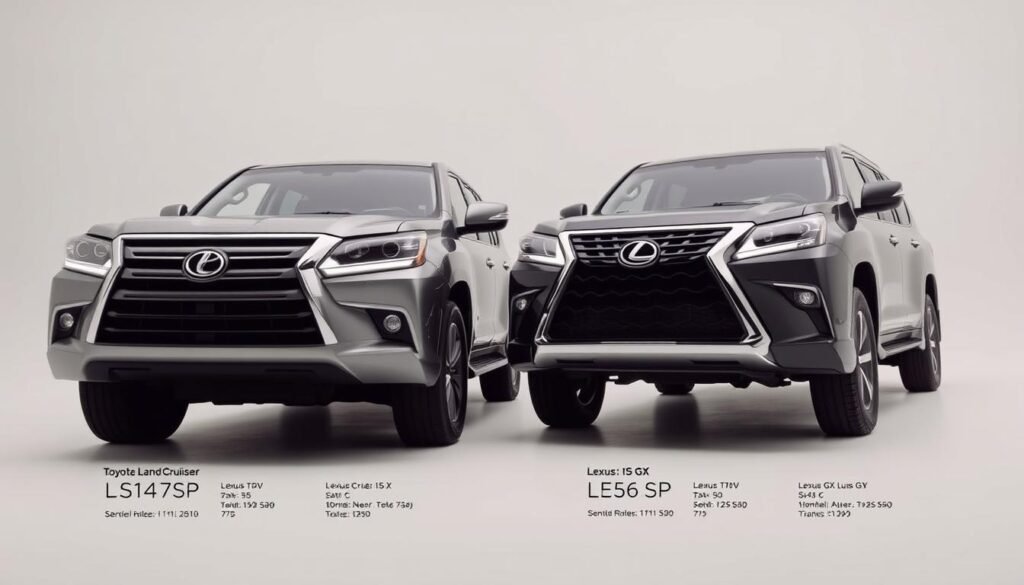 side-by-side comparison SUV specifications