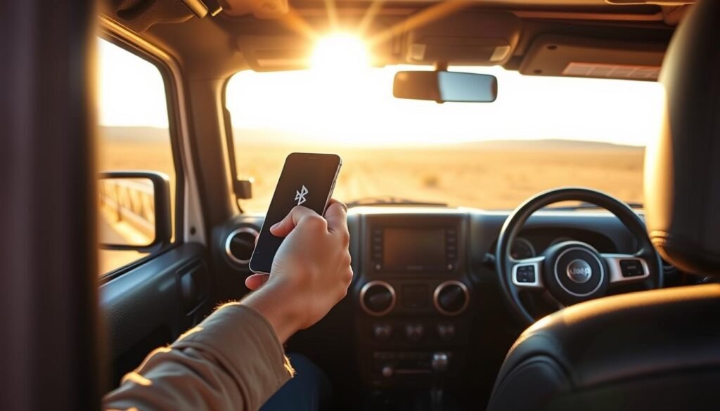 sync phone with jeep wrangler bluetooth
