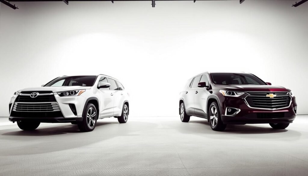 toyota highlander vs chevy traverse performance comparison