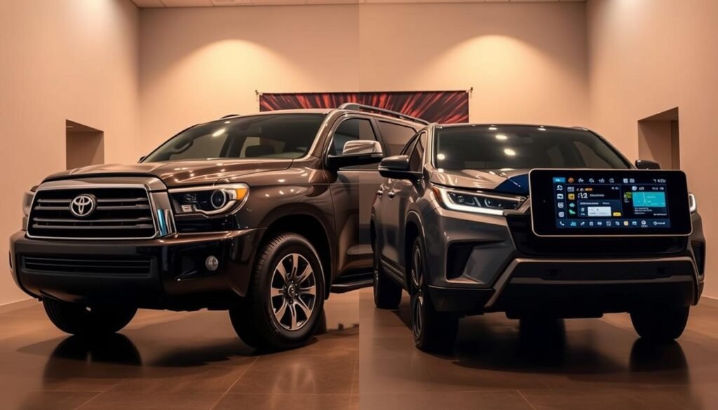 toyota sequoia vs highlander tech features toyota sequoia vs highlander tech features